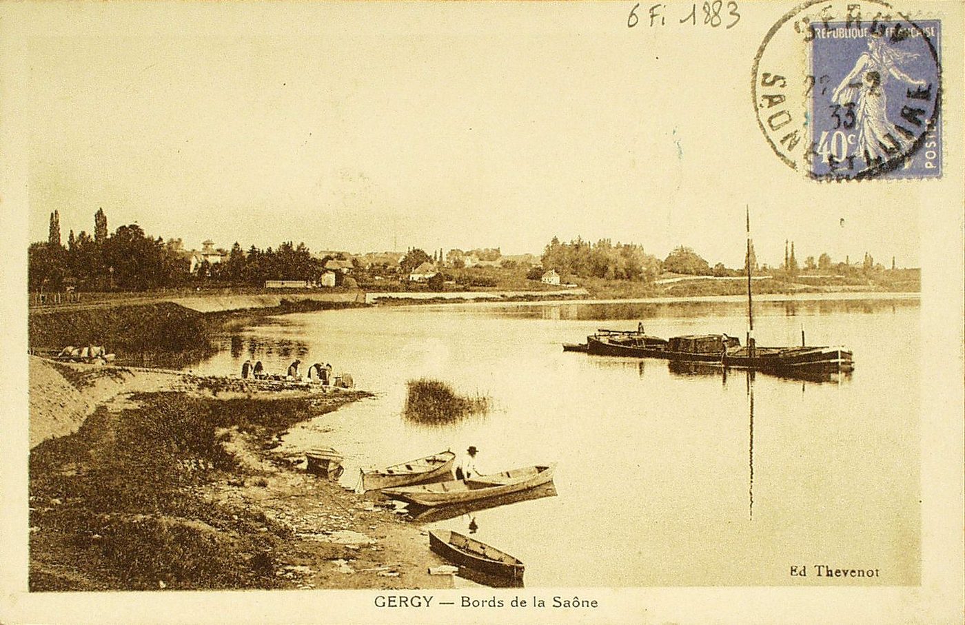Gergy. Bords de la Saône.