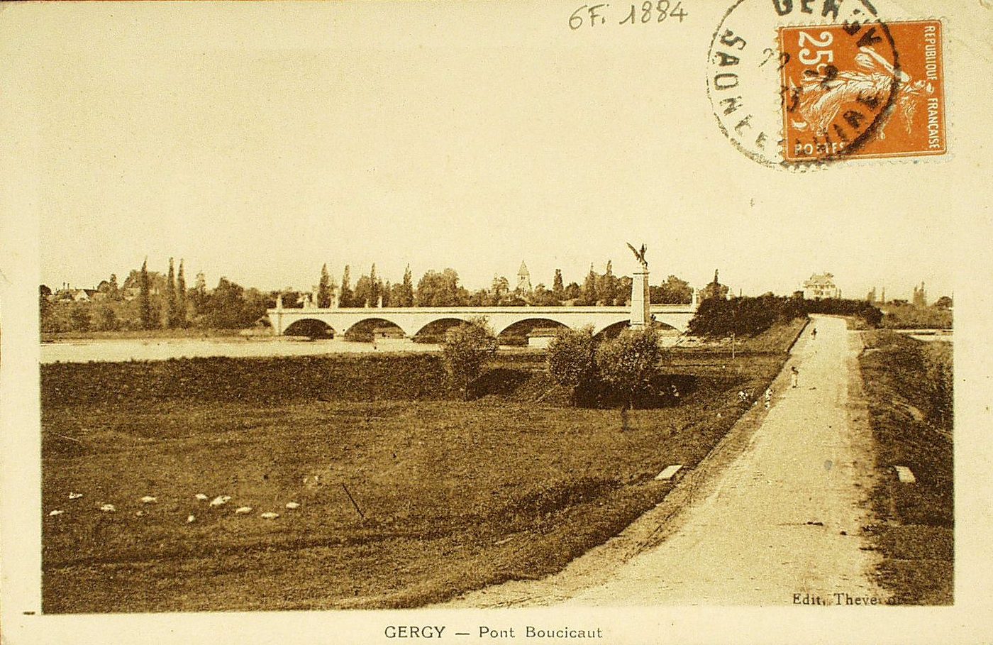 Gergy. Pont Boucicaut.