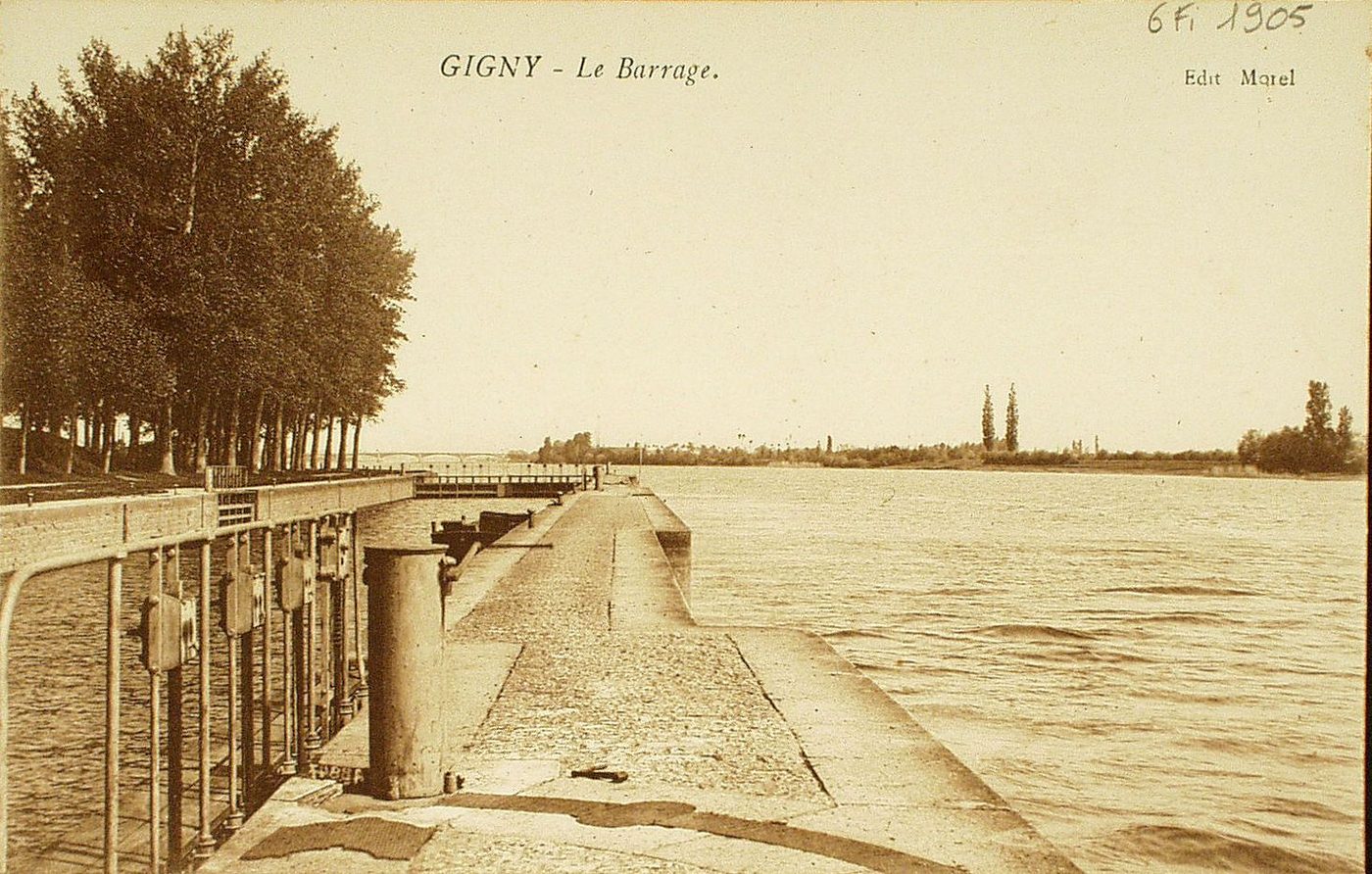 Gigny. Le barrage.