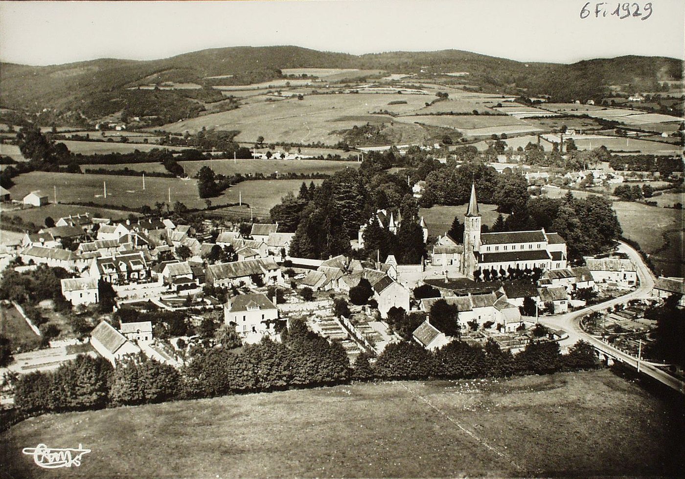 La Grande-Verrière. Vue générale aérienne.