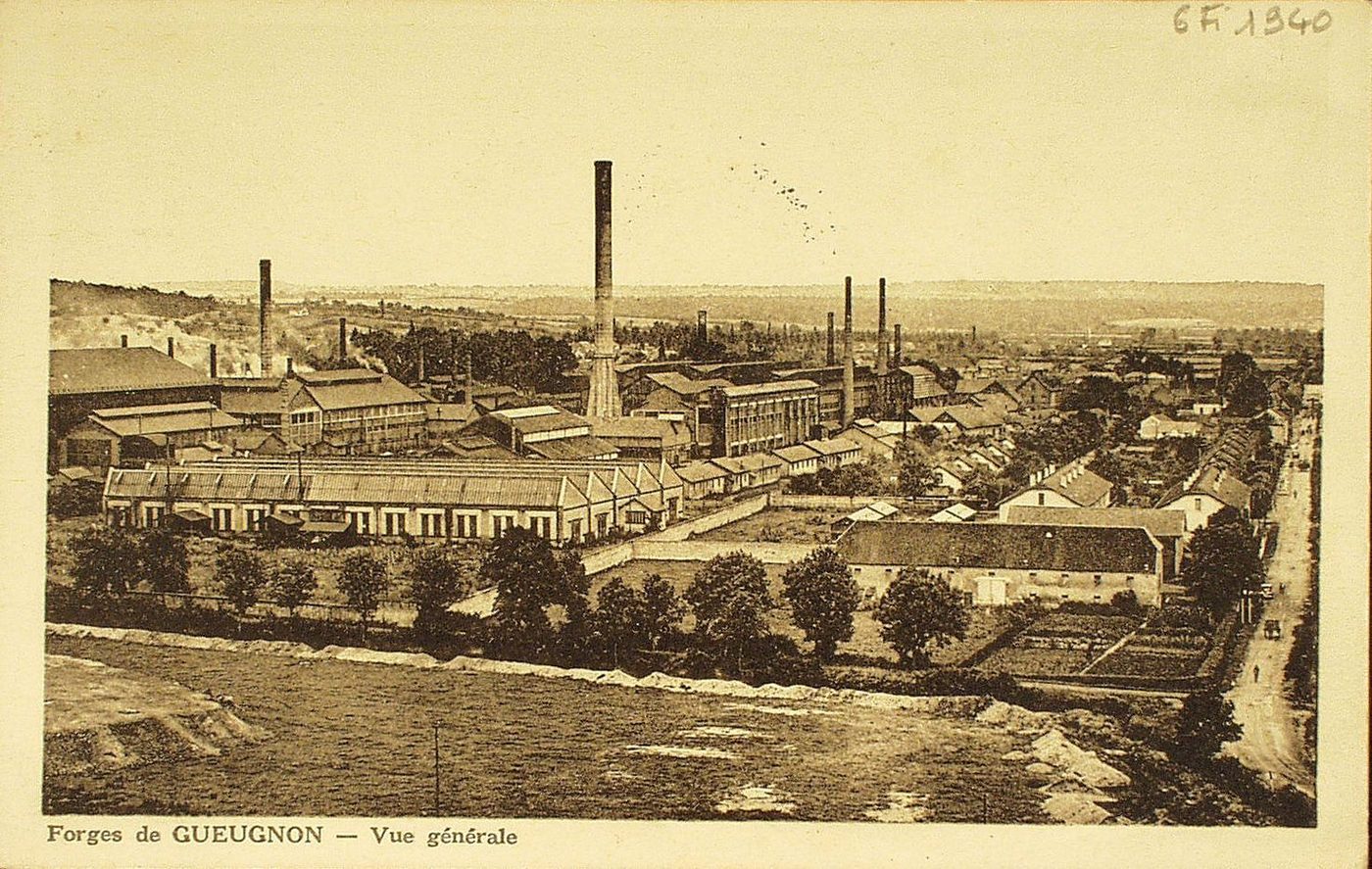 Forges de Gueugnon. Vue générale.