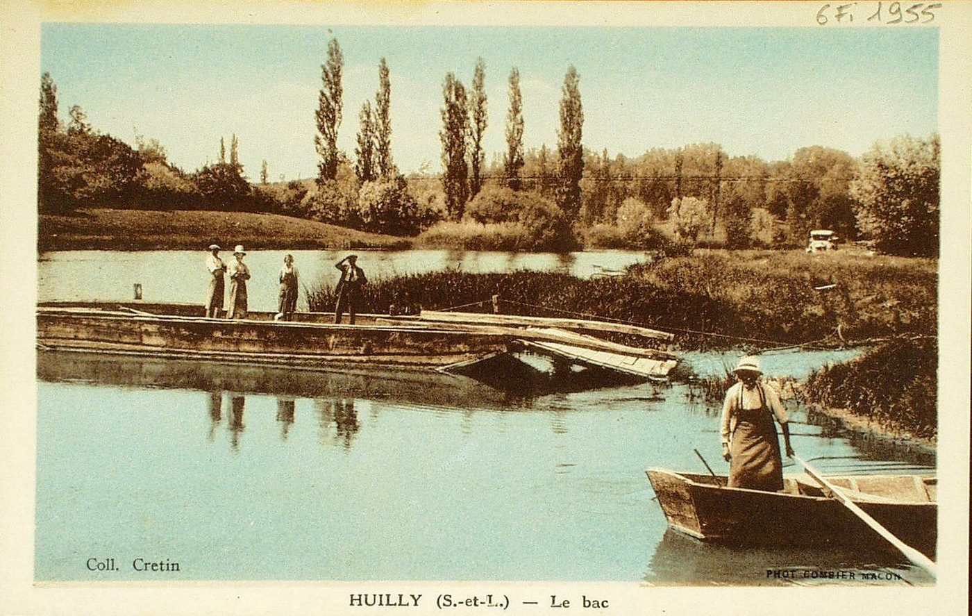 Huilly. Le bac.