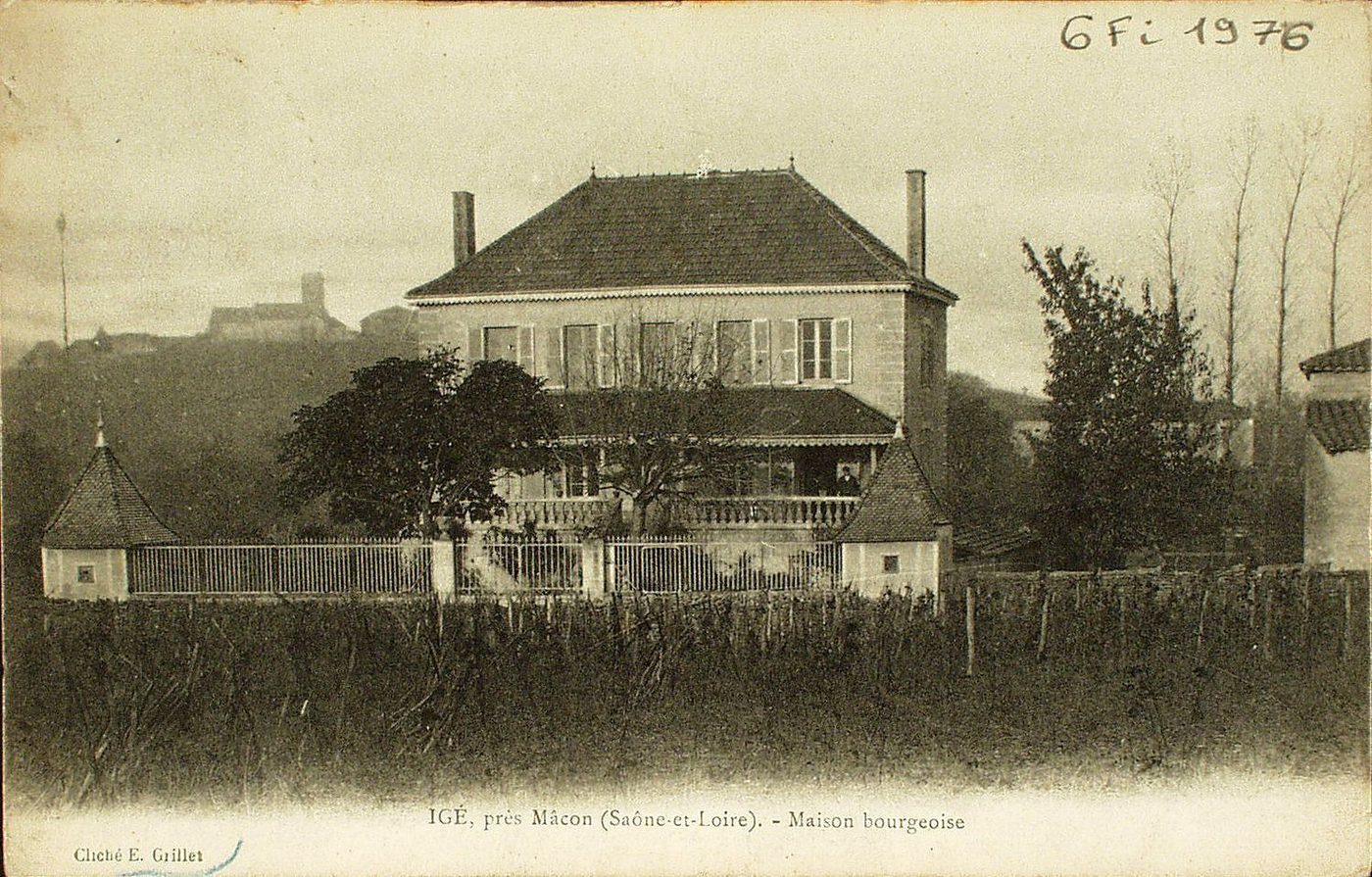 Igé près Mâcon. Maison bourgeoise.