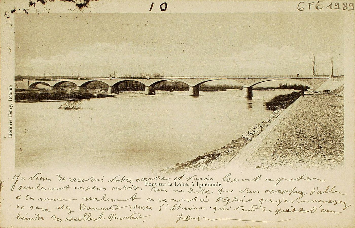 Pont sur la Loire, à Iguerande.