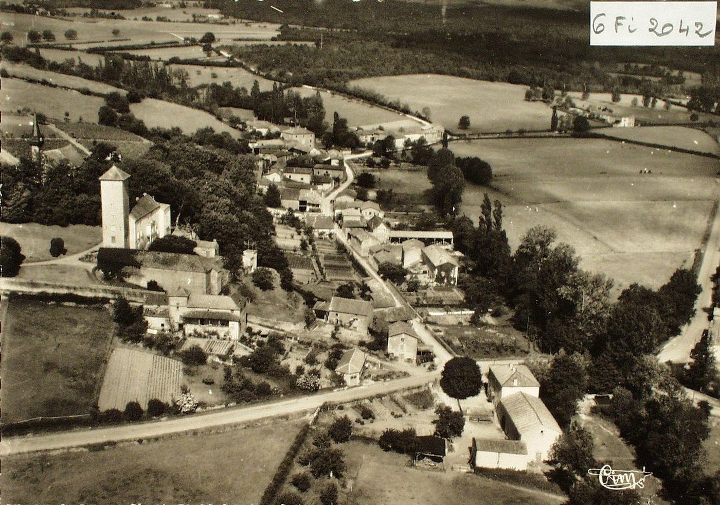 Laizé. Vue aérienne.