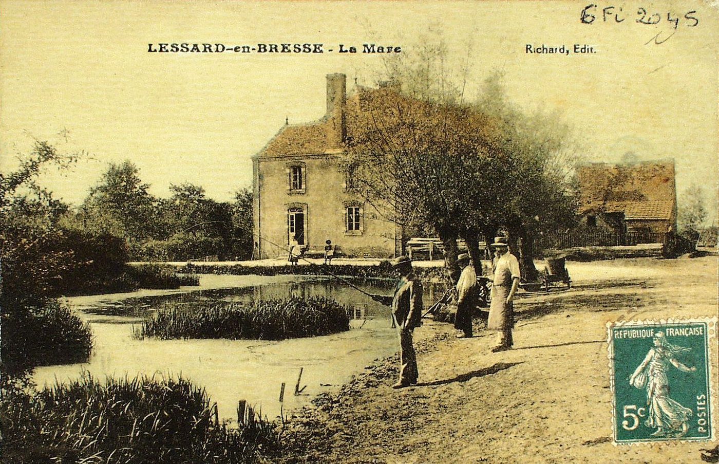 Lessard-en-Bresse. La mare.