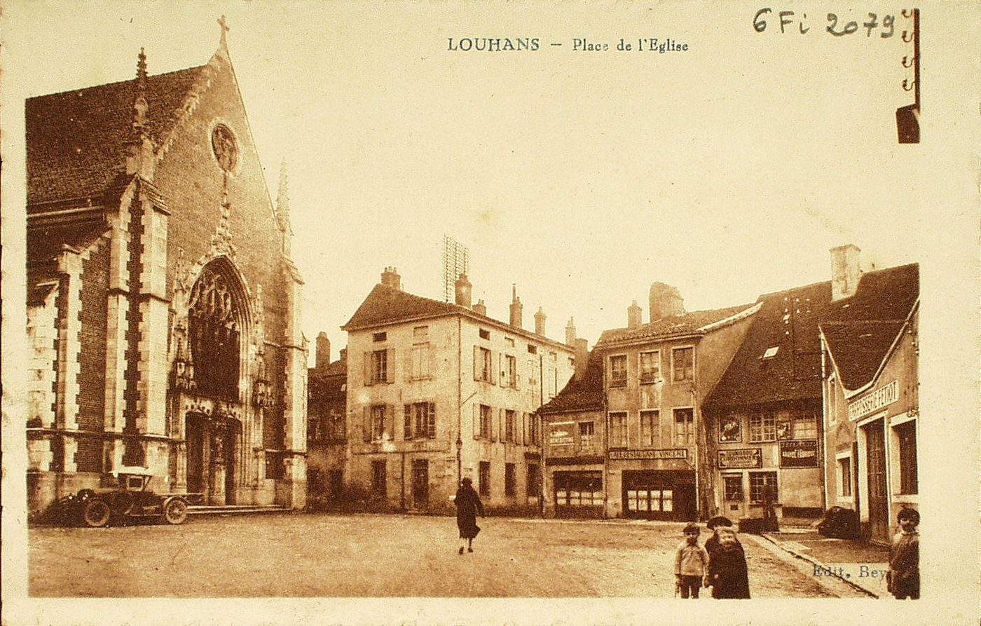Louhans. Place de l'église.