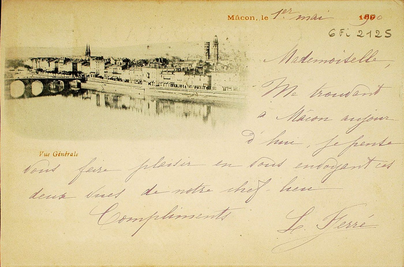 Mâcon. Vue générale.