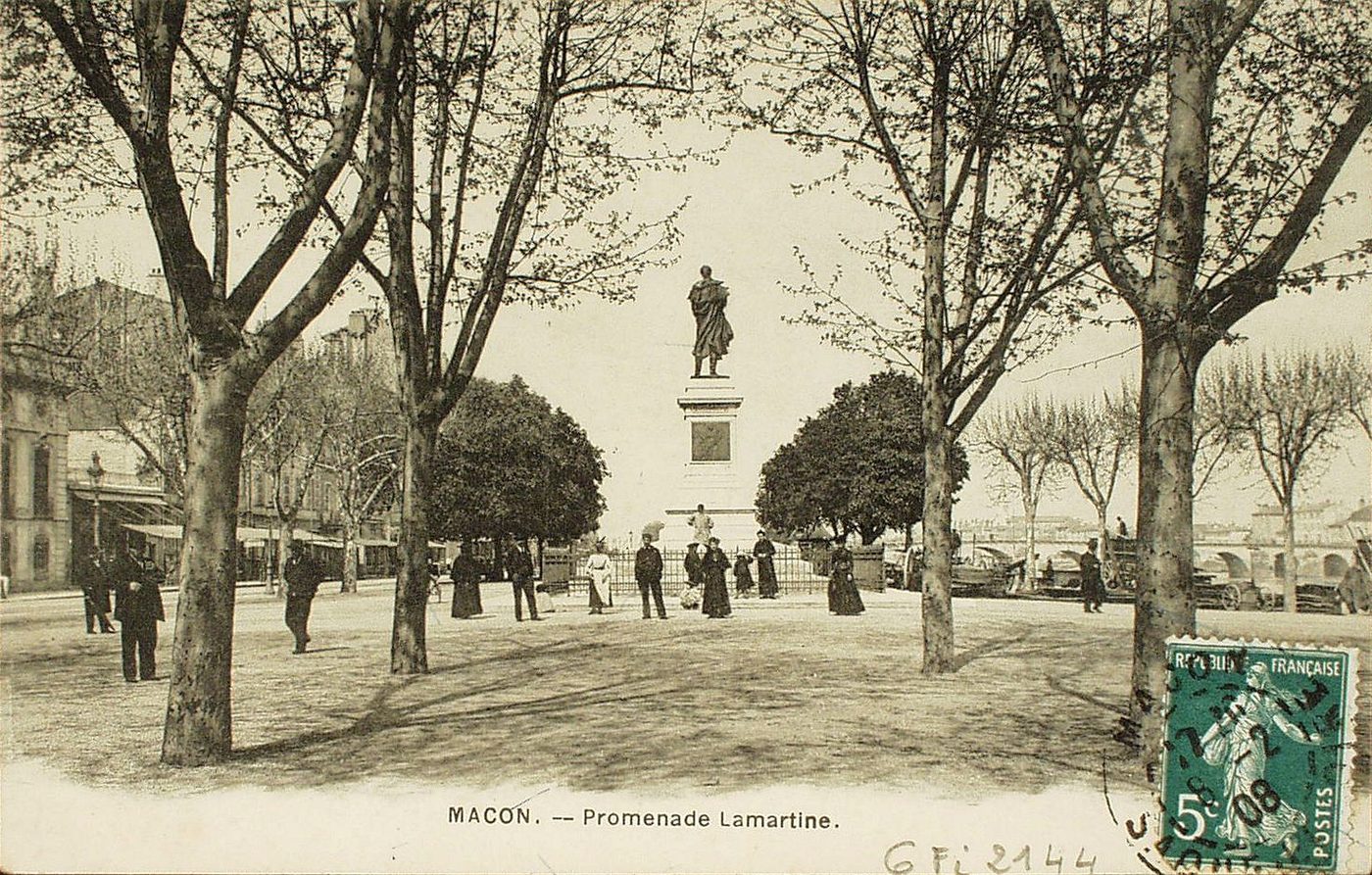 Mâcon. Promenade Lamartine.