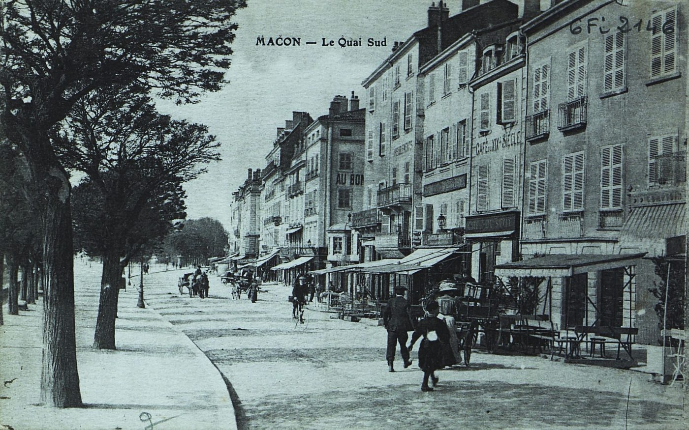 Mâcon. Le quai Sud