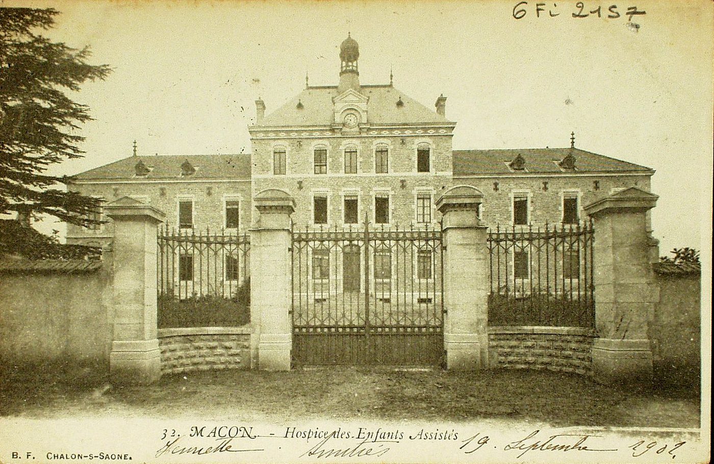 Mâcon. Hospice des enfants assistés.