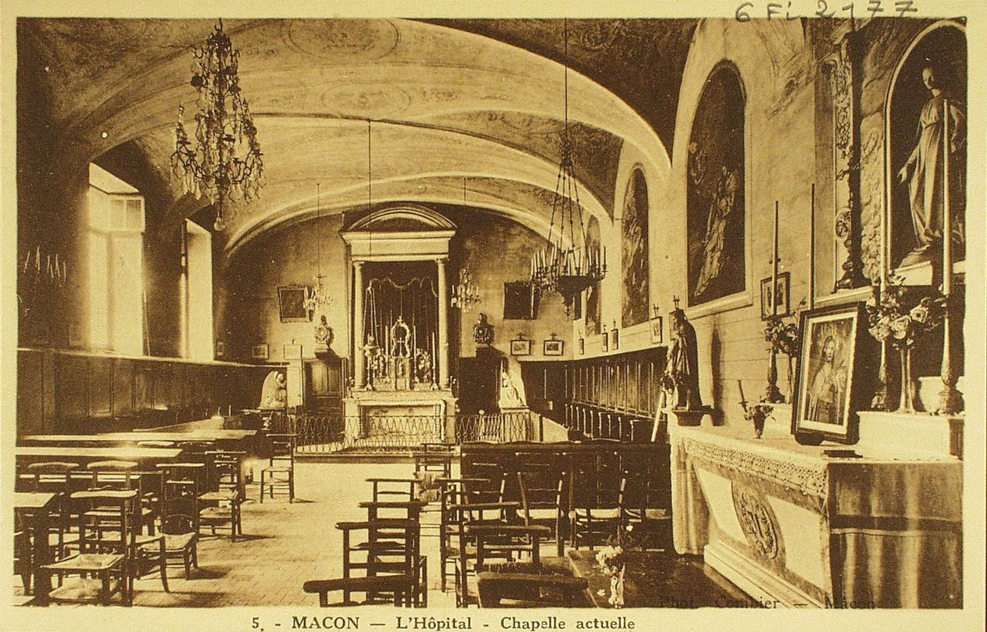 Mâcon. L'hôpital. Chapelle actuelle.