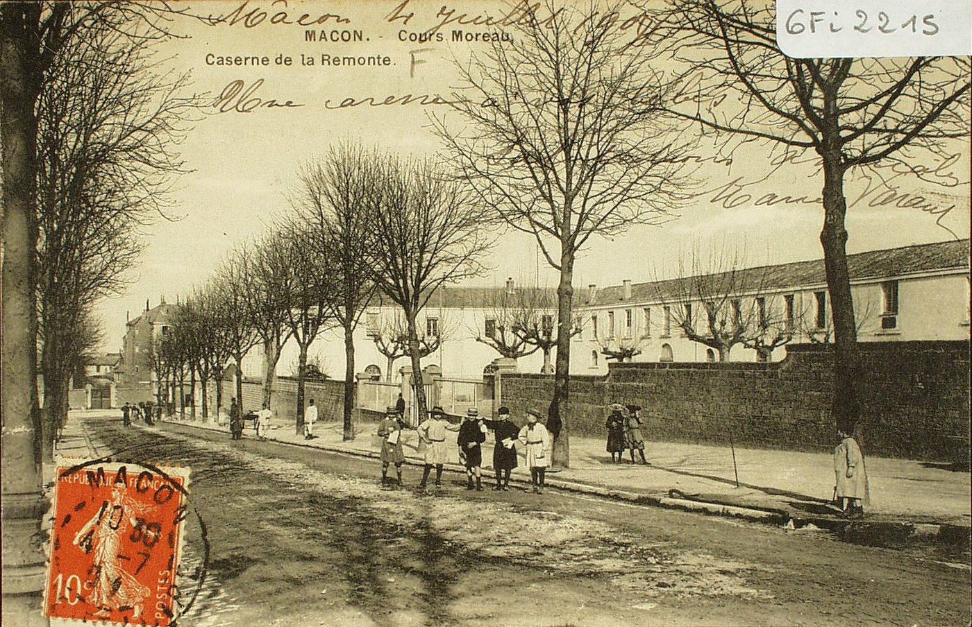 Mâcon. Cours Moreau. Caserne de la remonte.