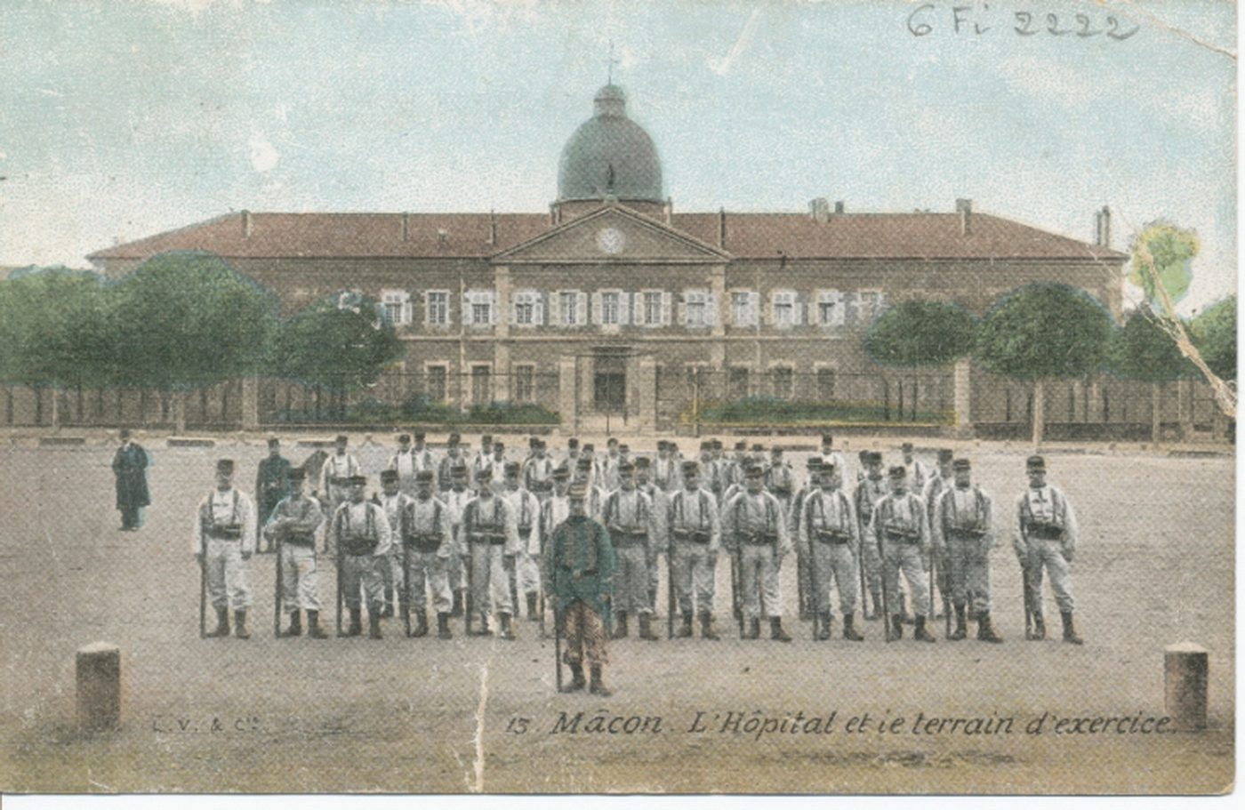 Mâcon. L'hôpital et le terrain d'exercice.
