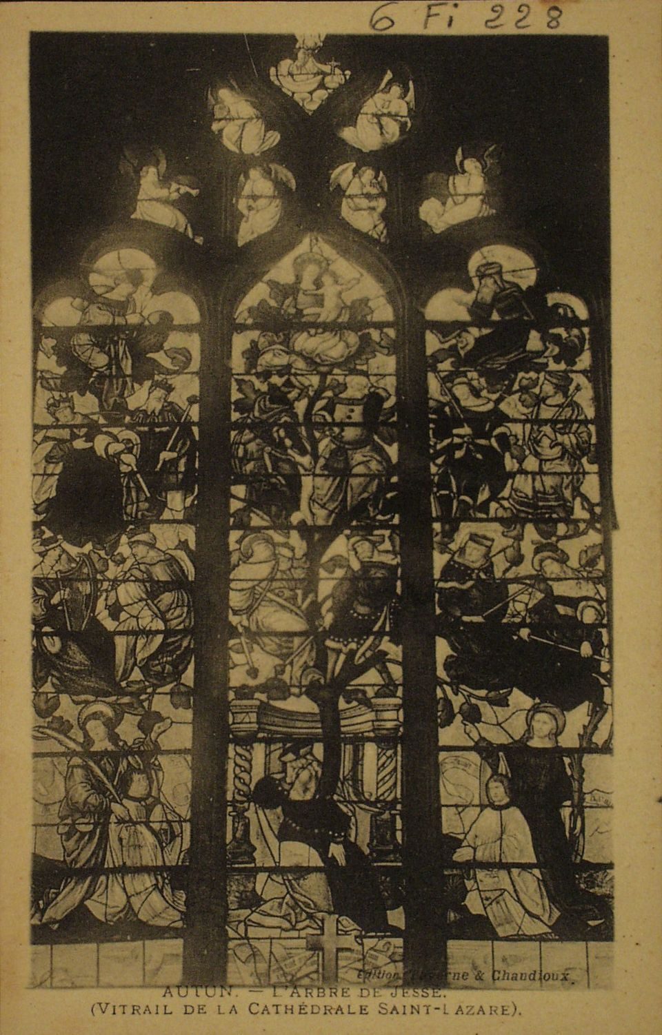 Autun. L'arbre de Jessé. Vitrail de la cathédrale Saint-Lazare.