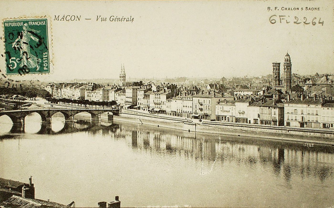 Mâcon. Vue générale.