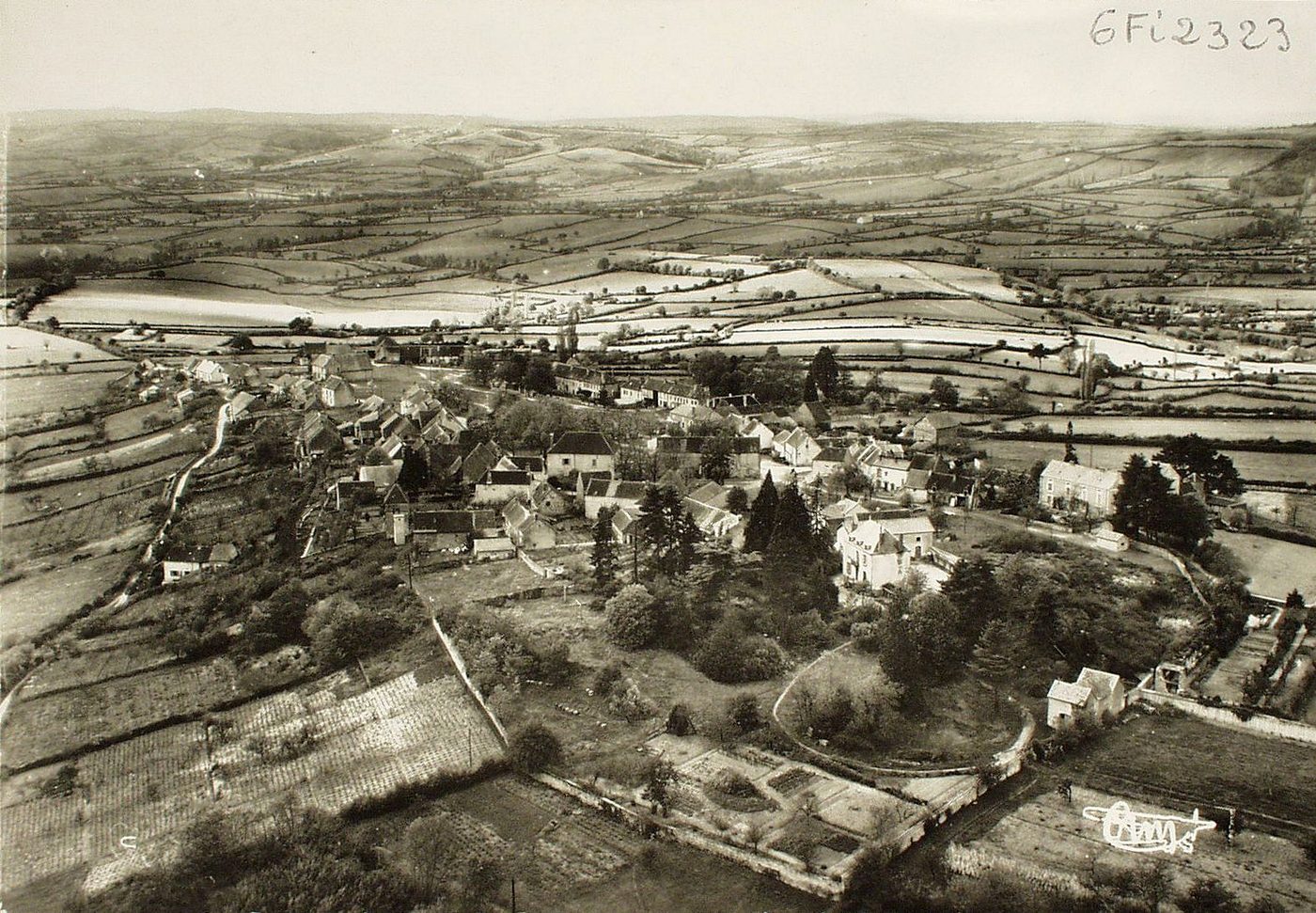 Le Martrat. Vue générale aérienne.