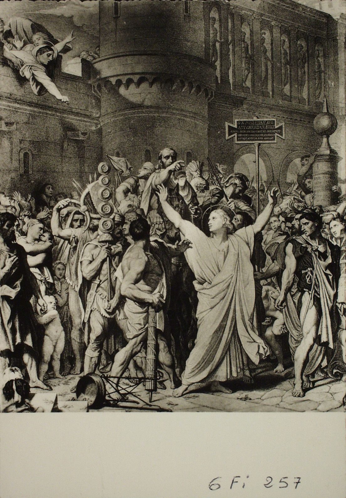 Cathédrale d'Autun. Tableau d'Ingres. Martyre de saint Symphorien.