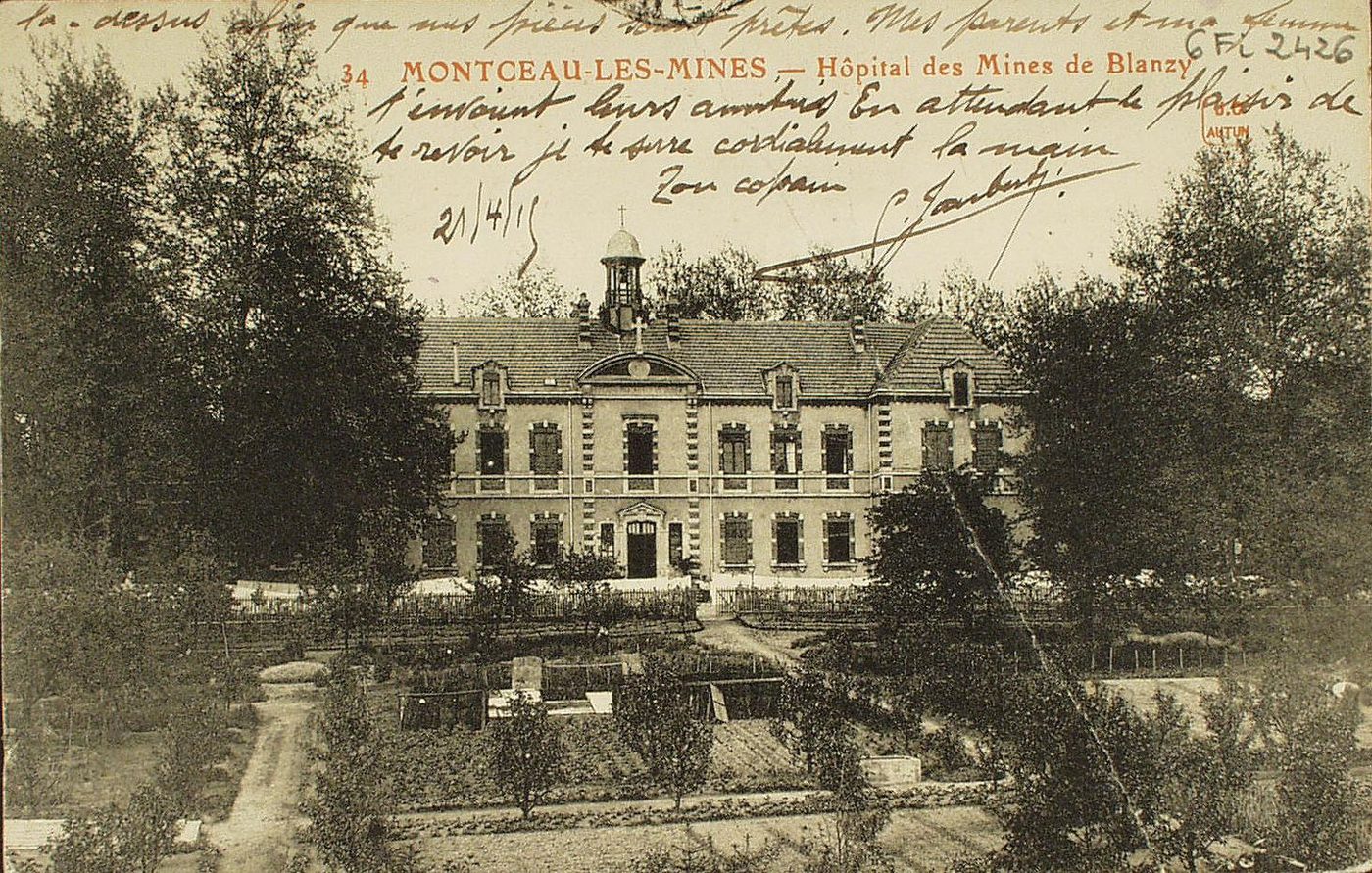 Montceau-les-Mines. Hôpital des mines de Blanzy.