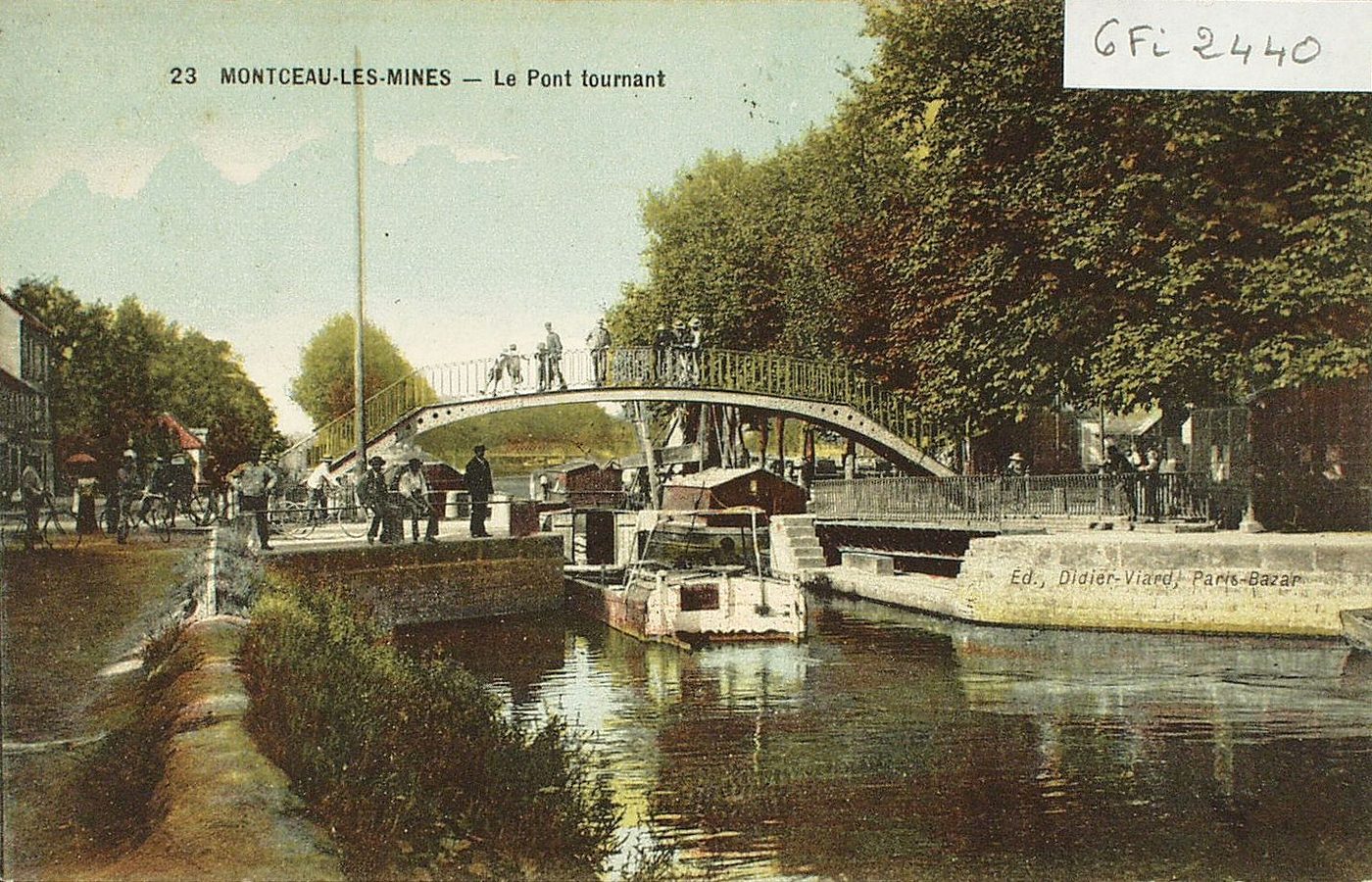 Montceau-les-Mines. Le pont tournant.