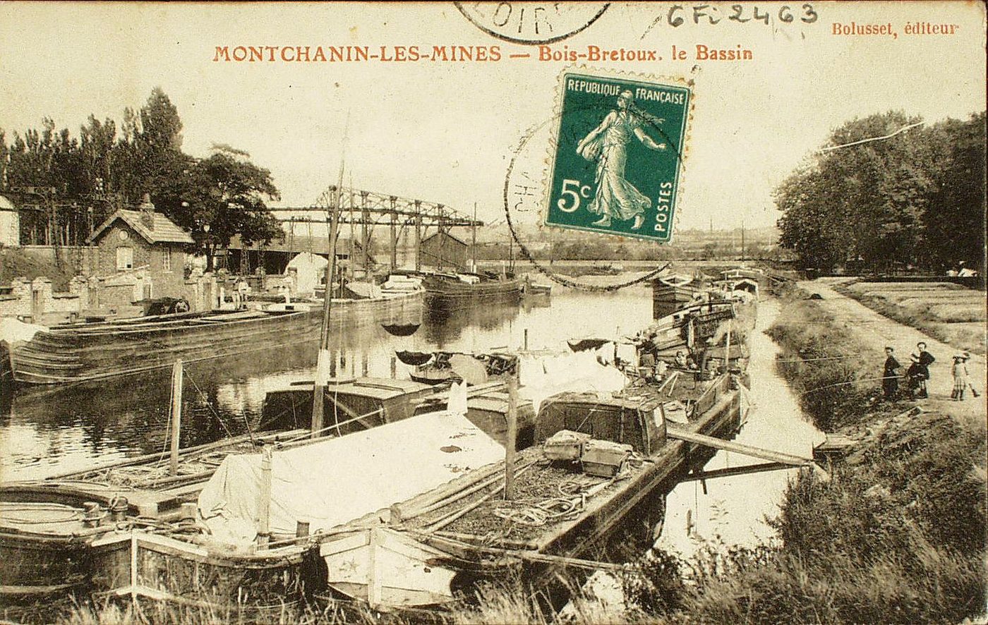 Montchanin-les-Mines. Bois-Bretoux. Le bassin.