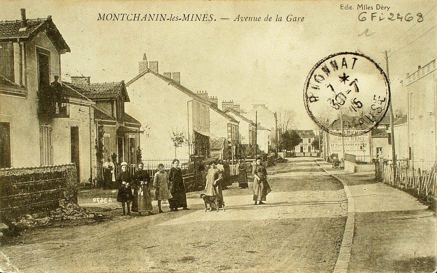 Montchanin-les-Mines. Avenue de la gare.