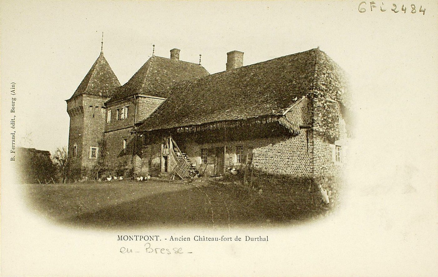 Montpont. Ancien château-fort de Durthal.