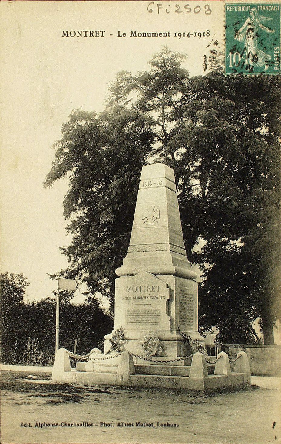 Montret. Le monument 1914-1918.