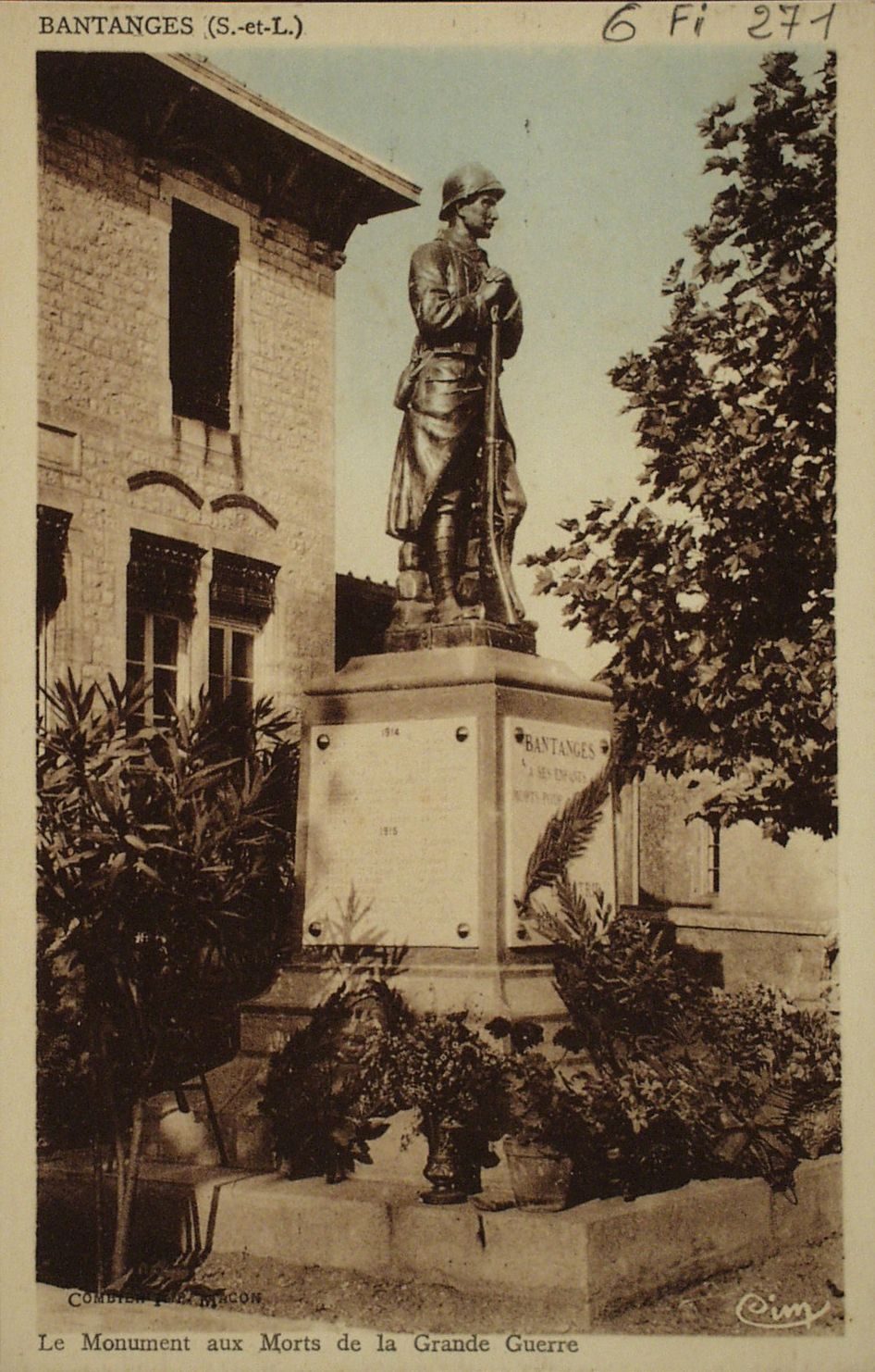 Bantanges. Le monument aux morts de la grande guerre.