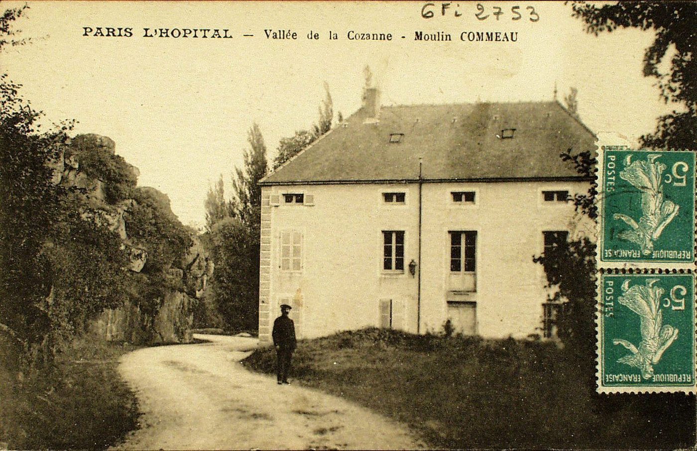 Paris-l'Hôpital. Vallée de la Grosne. Moulin Commeau.