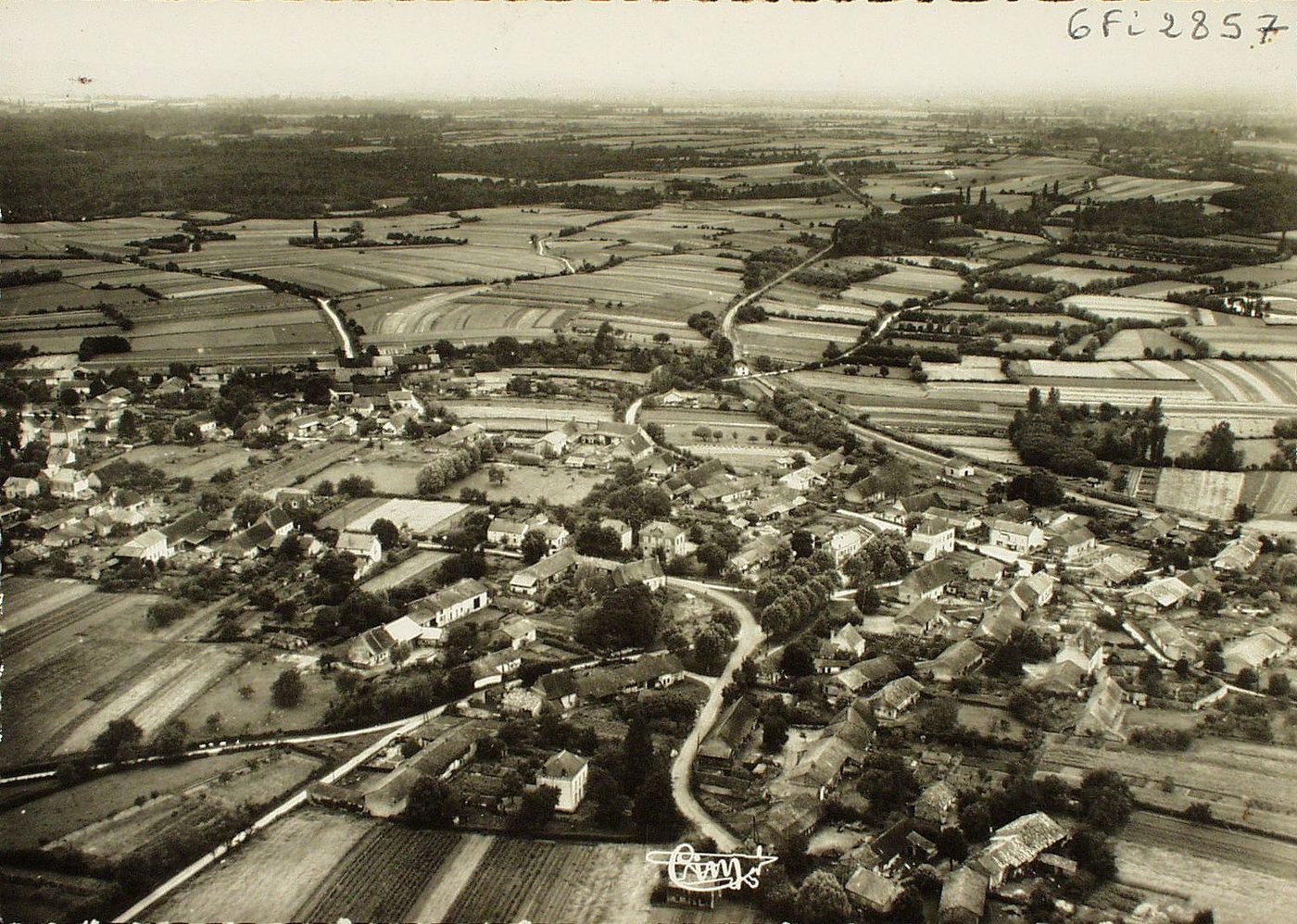 Ratenelle. Vue générale aérienne.