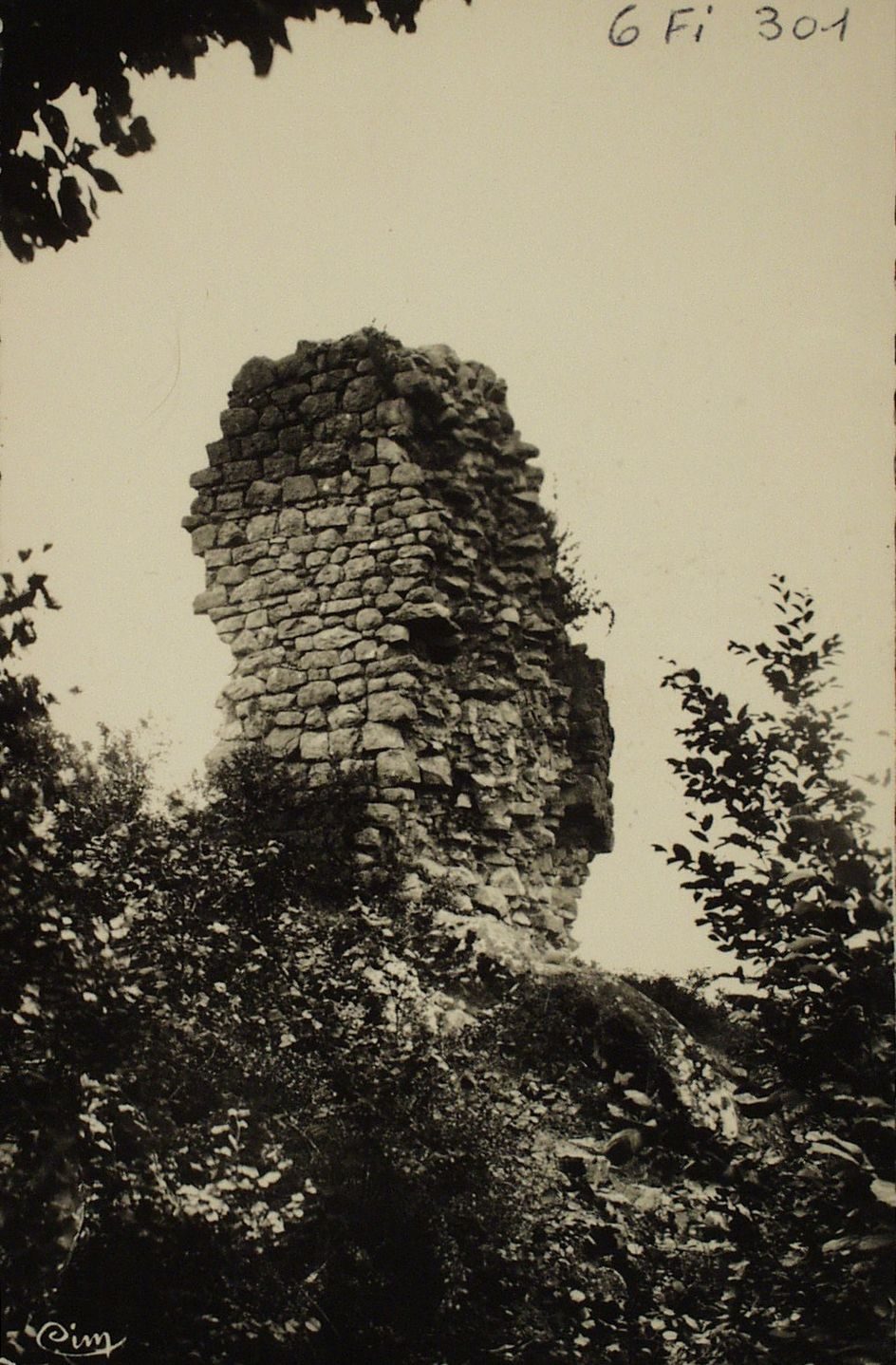 La corne d'Artus. Ruines du Château d'Artus à Beaubery.