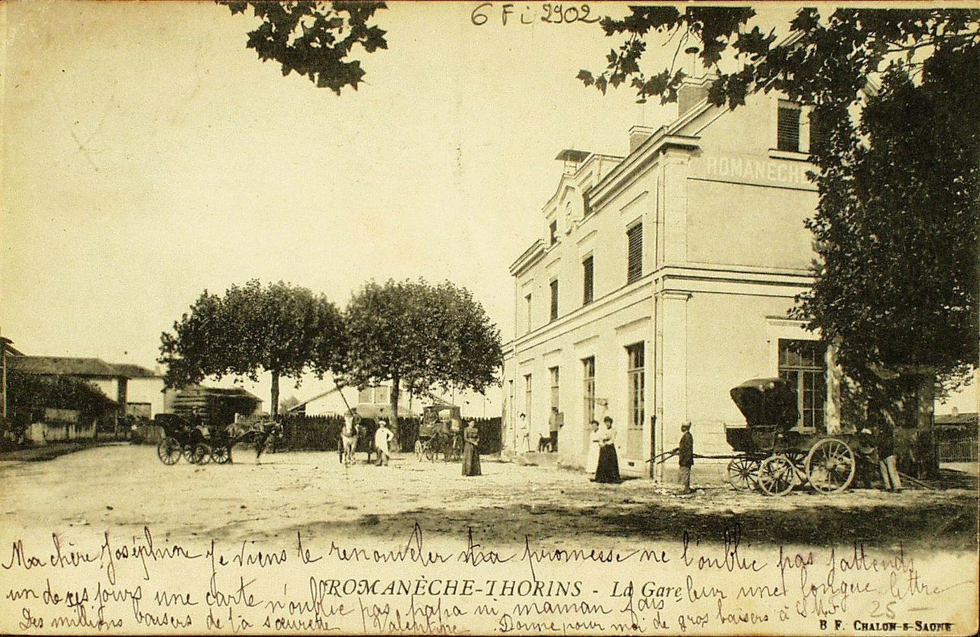 Romanèche-Thorins. La gare.