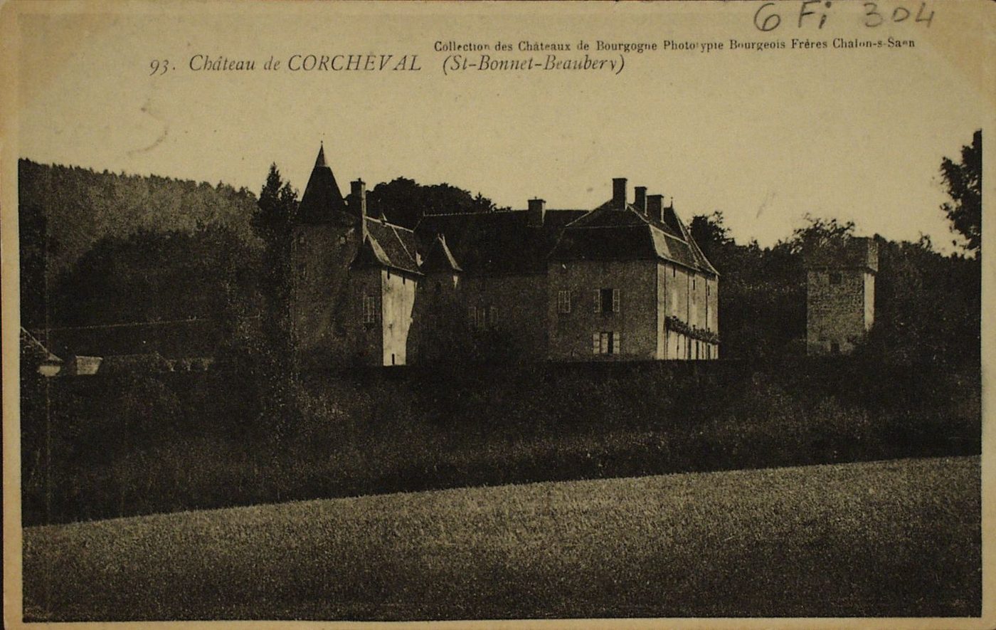 Château de Corcheval (Saint-Bonnet - Beaubery).