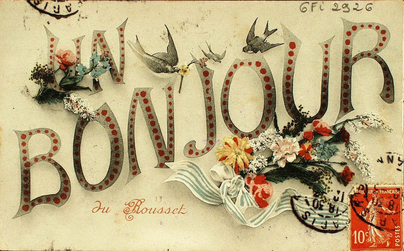 Un bonjour du Rousset.