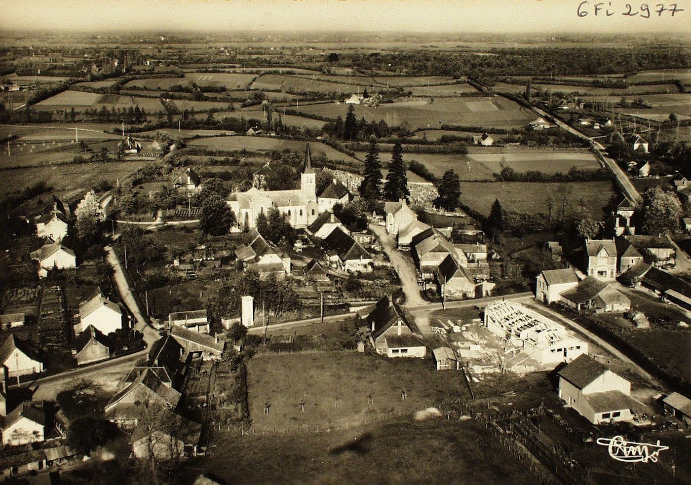 Saillenard. Vue aérienne générale.