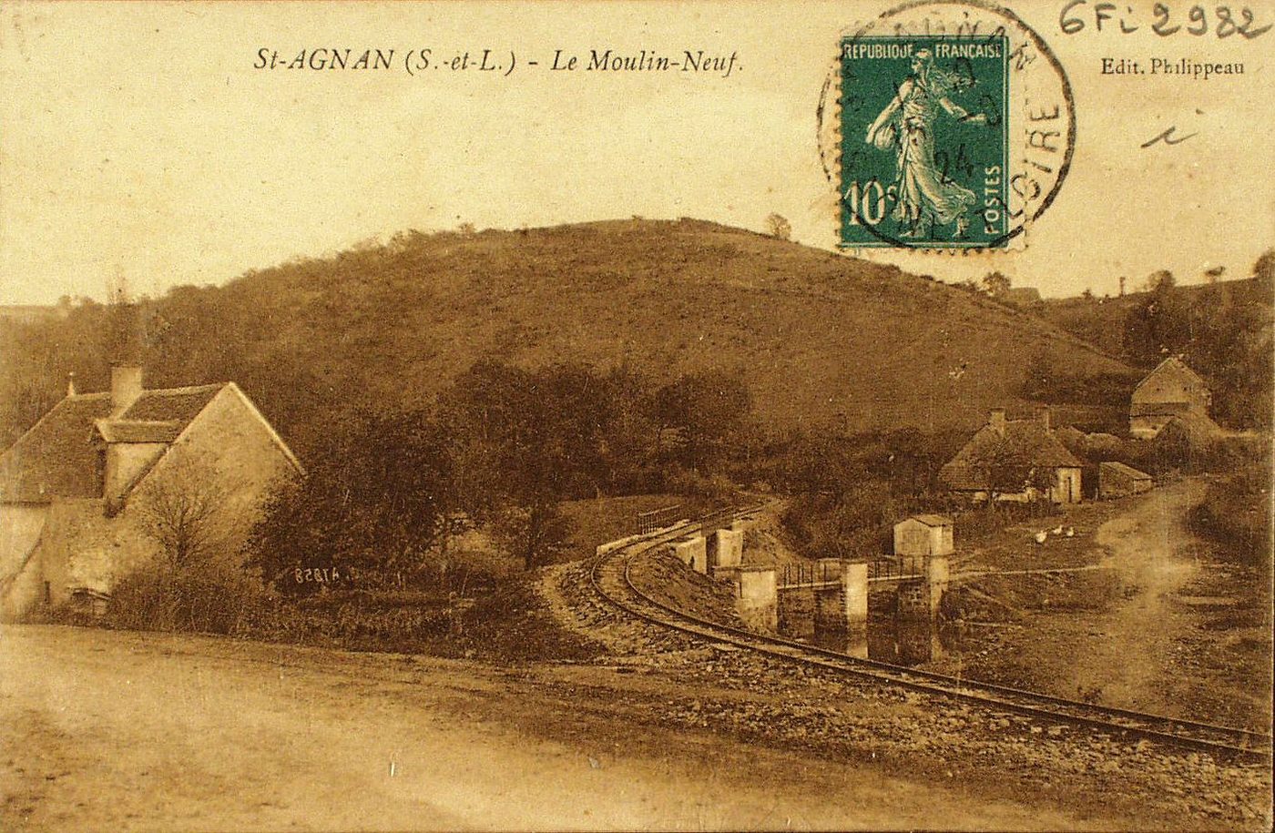 Saint-Agnan. Le Moulin-Neuf.