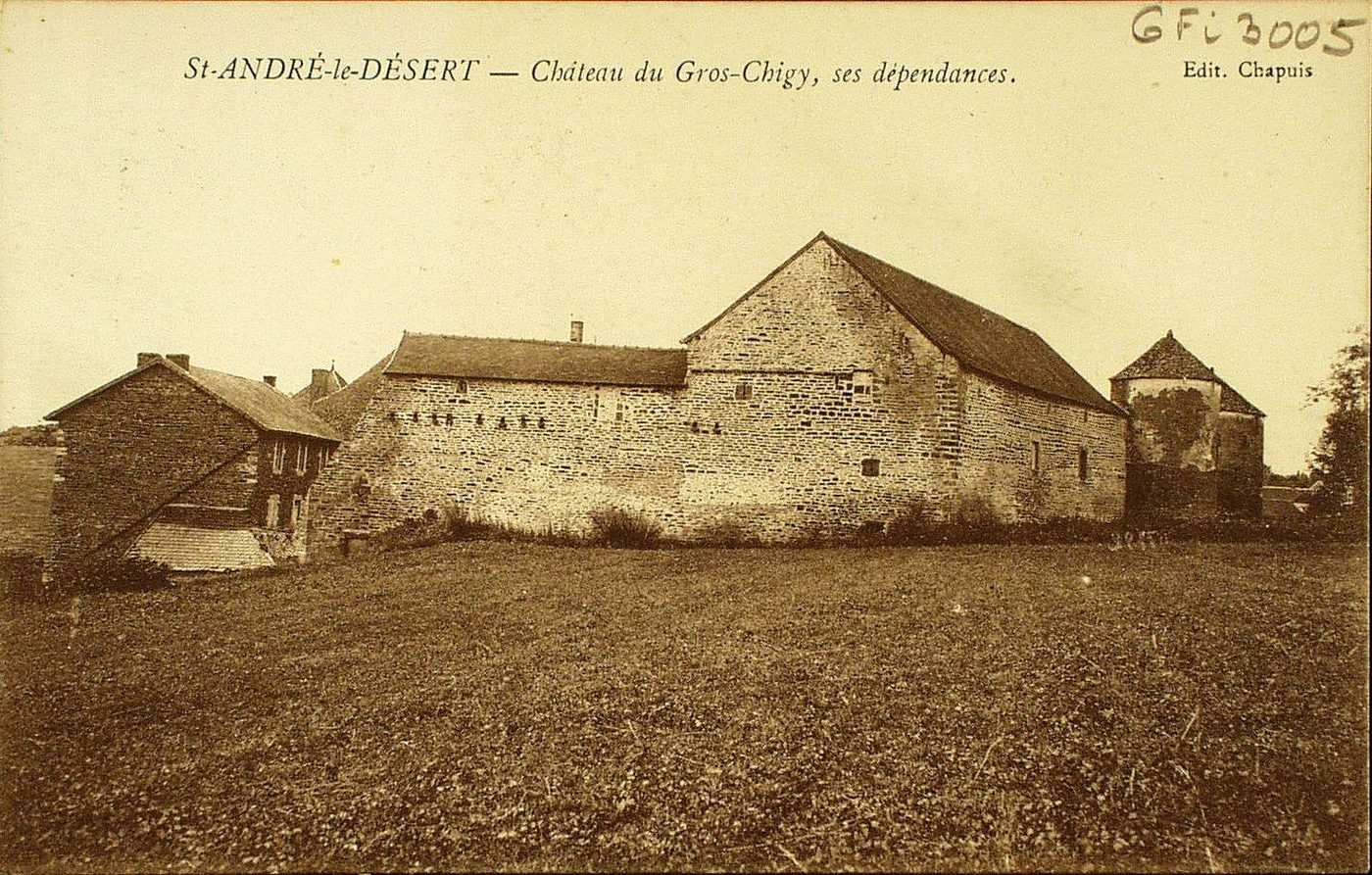 Saint-André-le-Désert. Château du Gros-Chigy, ses dépendances.