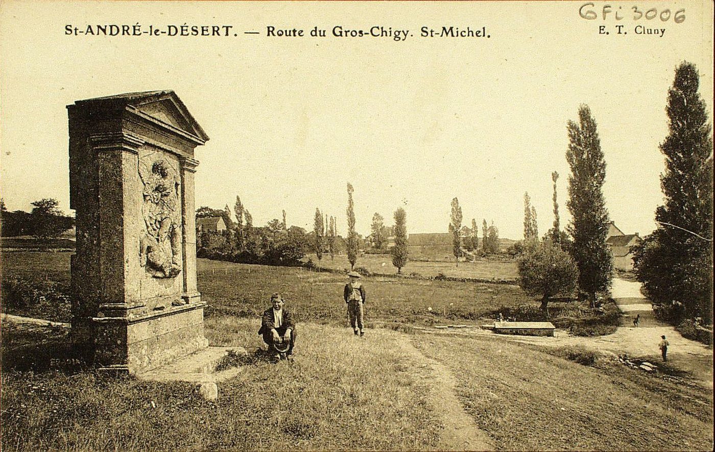 Saint-André-le-Désert. Route du Gros-Chigy. Saint-Michel.