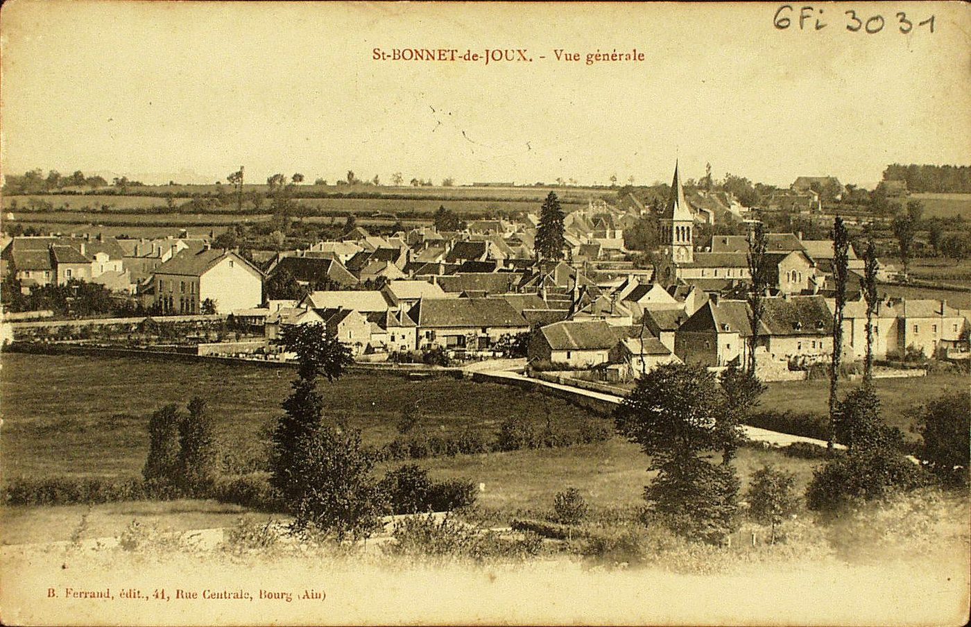 Saint-Bonnet-de-Joux. Vue générale.
