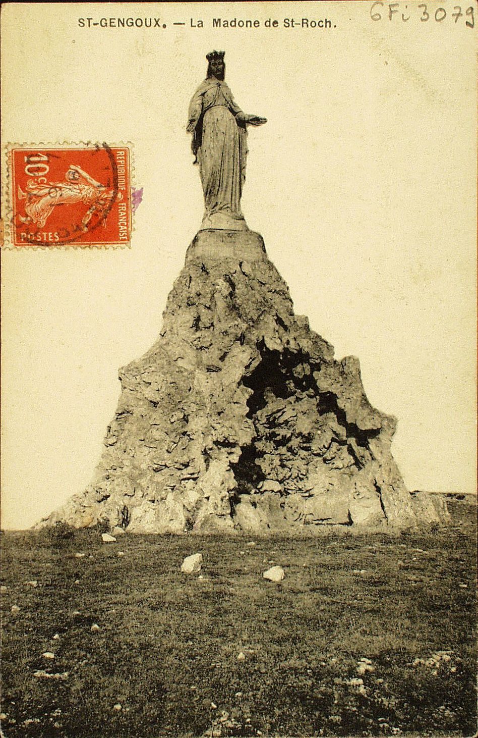 Saint-Gengoux. La madone de Saint-Roch.