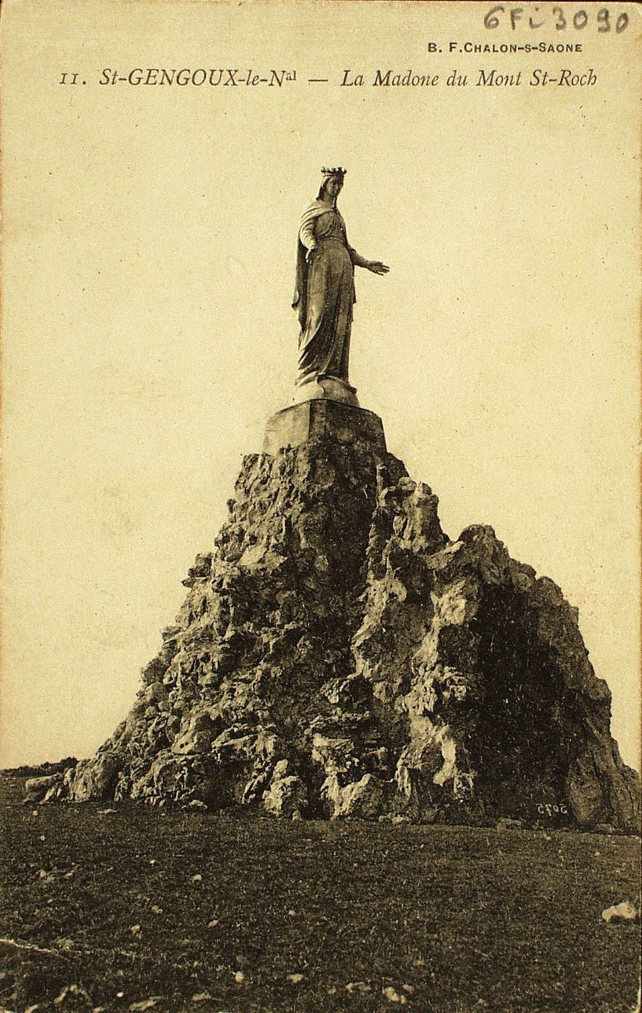 Saint-Gengoux-le-National. La madone du Mont-Saint-Roch.