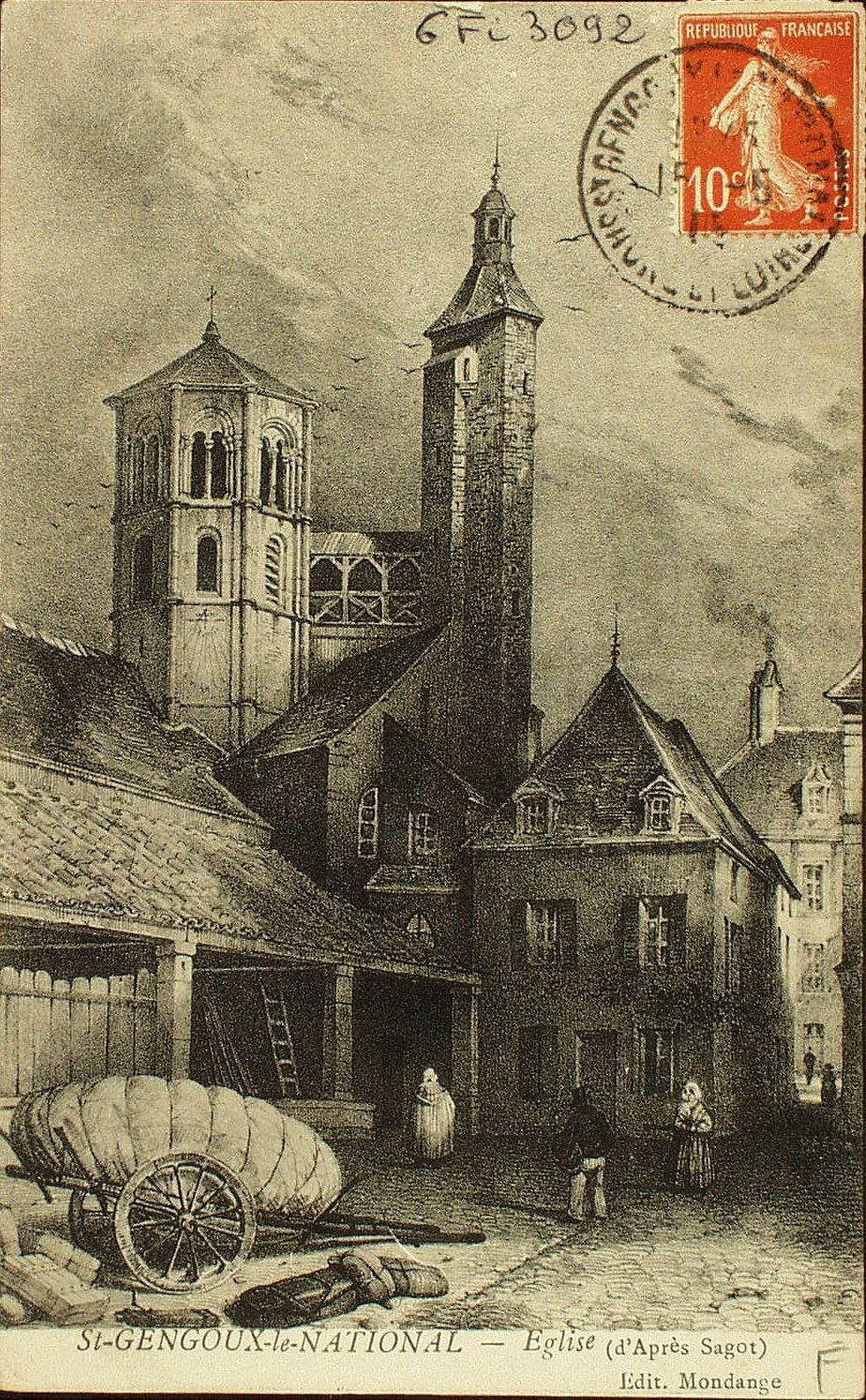 Saint-Gengoux-le-National. Eglise.