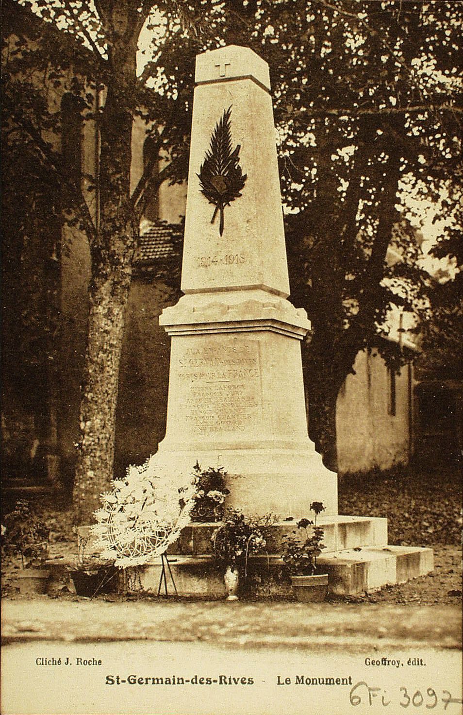 Saint-Germain-des-Rives. Le monument.