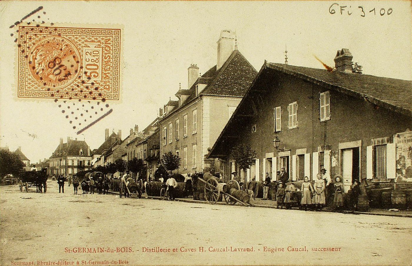 Saint-Germain-du-Bois. Distillerie et caves H. Caucal-Lavrand. Eugène Caucal, sucesseur.