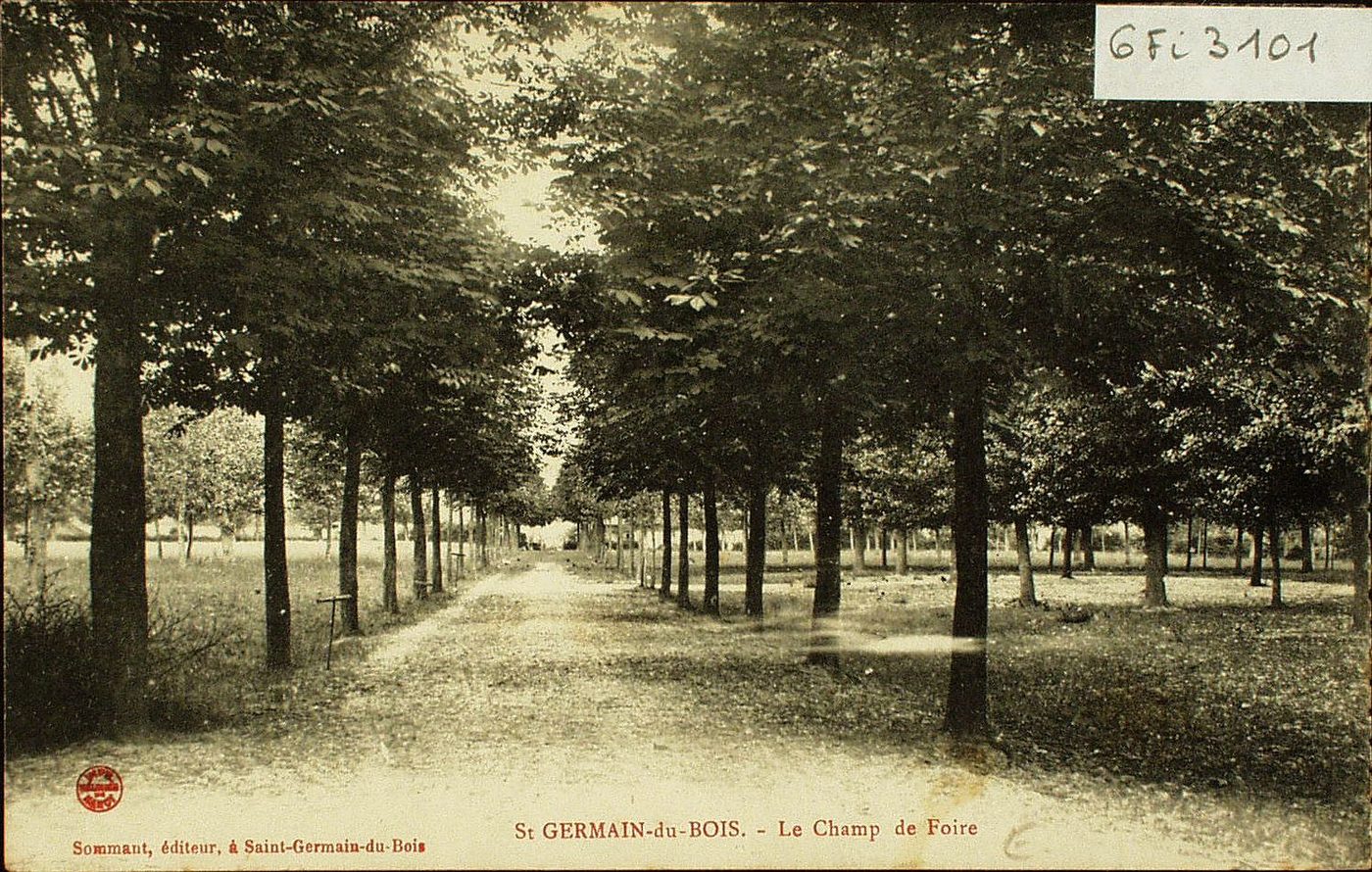 Saint-Germain-du-Bois. Le champ de foire.