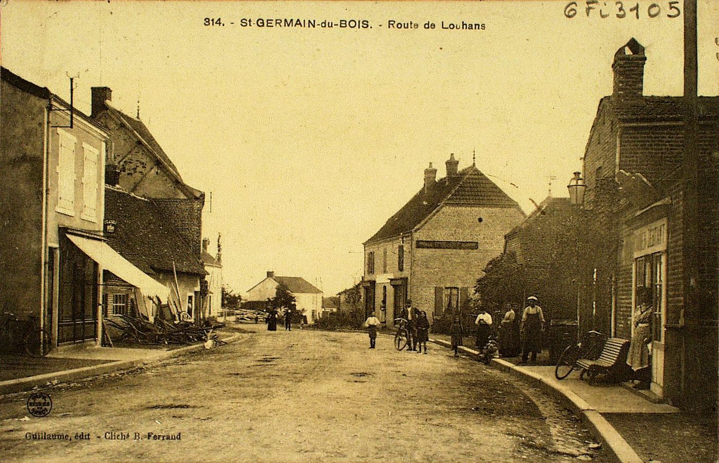 Saint-Germain-du-Bois. Route de Louhans.