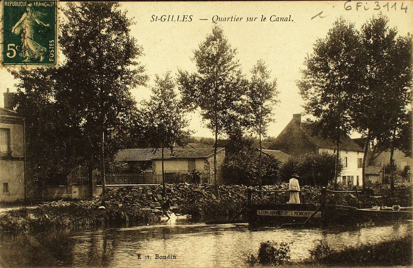 Saint-Gilles. Quartier sur le canal.