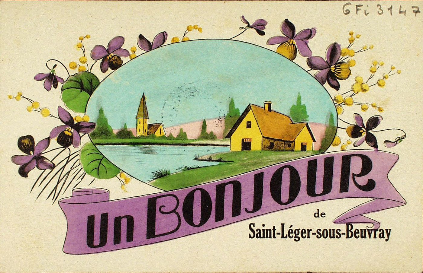 Un bonjour de Saint-Léger-sous-Beuvray.