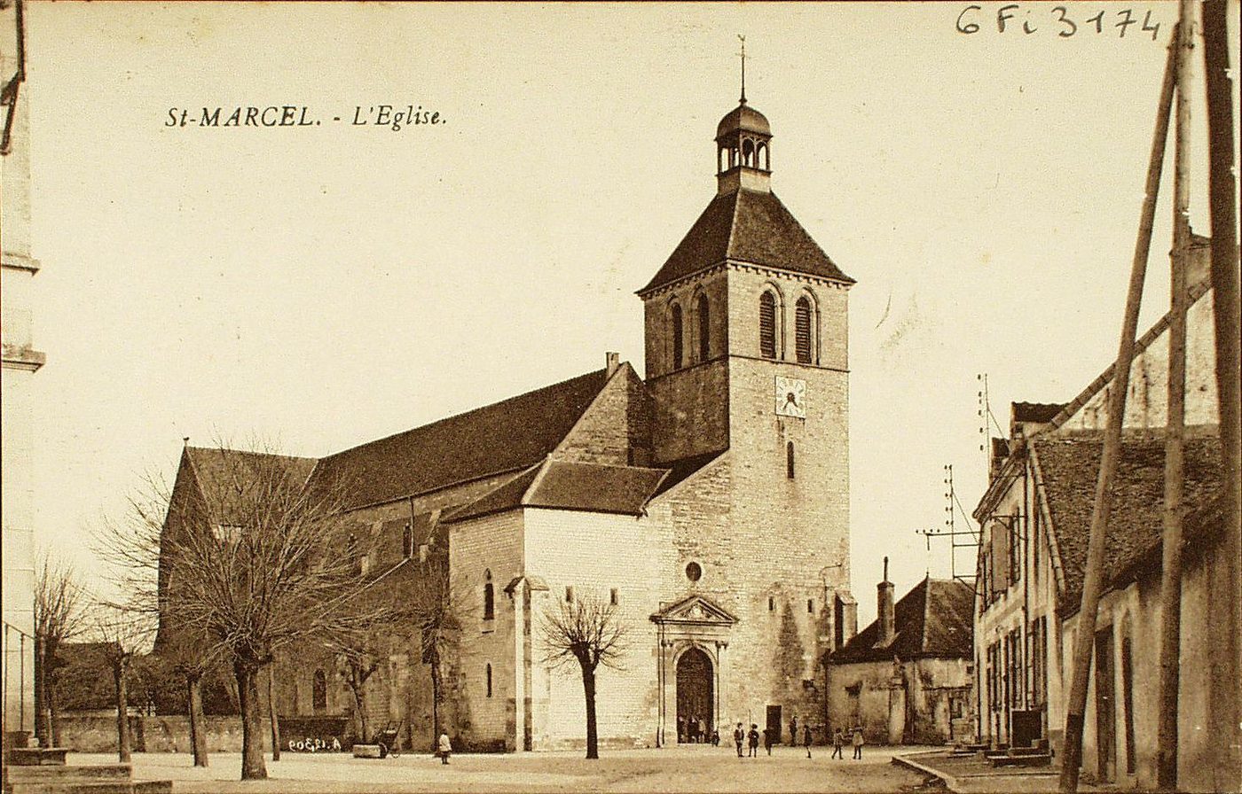 Saint-Marcel. L'église.